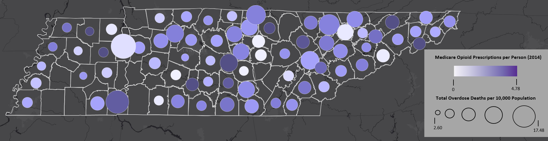 Graphic: Tennessee Opioid Prescriptions and Deaths