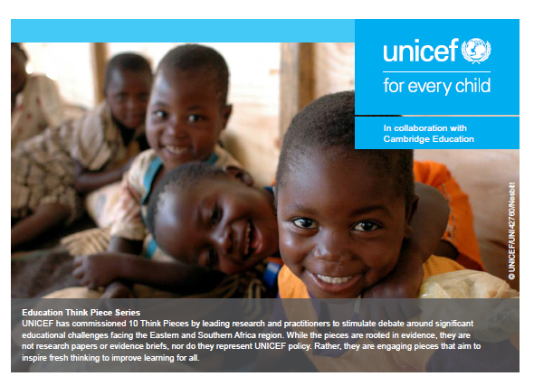 Image of UNICEF Think Piece cover