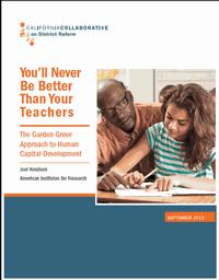 Report cover: You'll Never Be Better Than Your Teacher