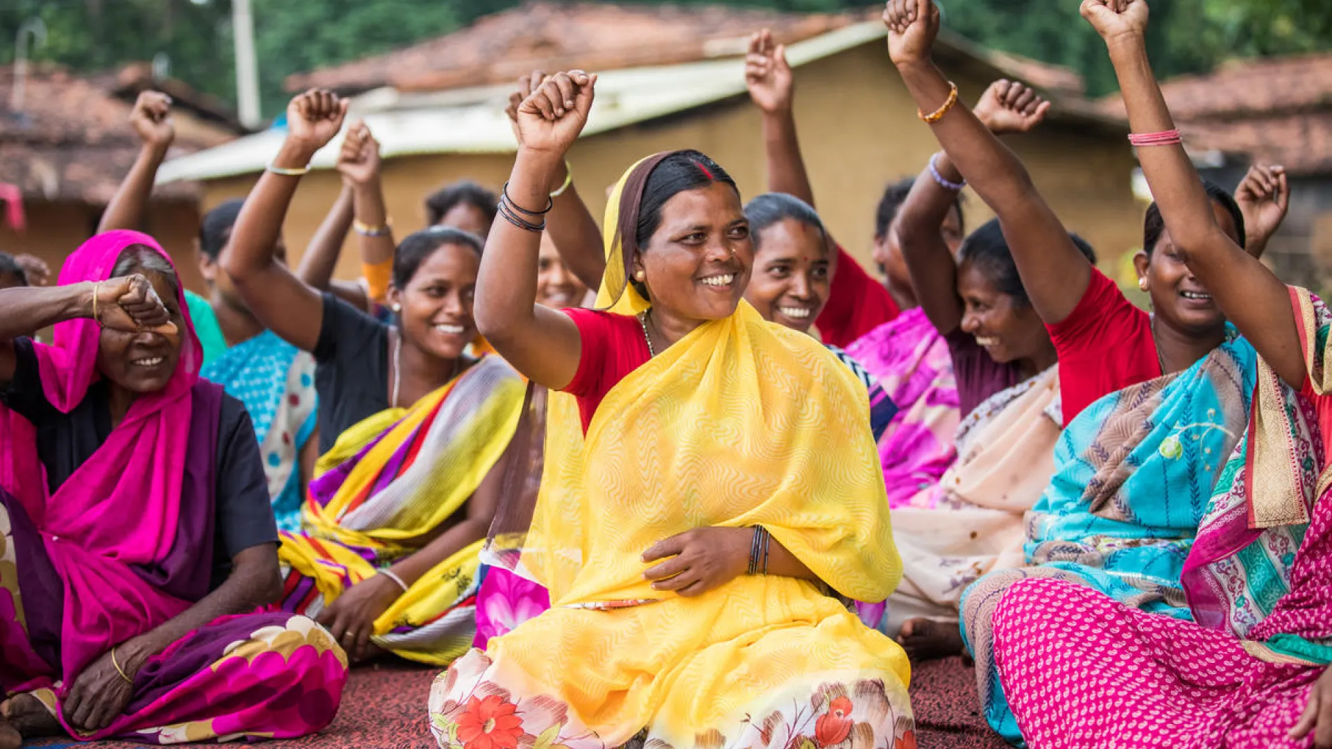 Women in an Indian self-help group