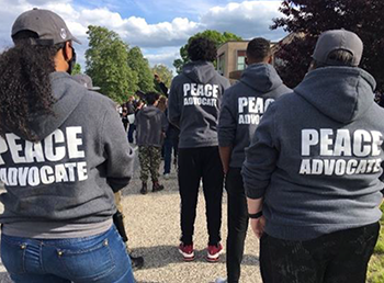 Peace advocate demonstrators