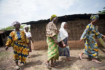 Nigerian women walking