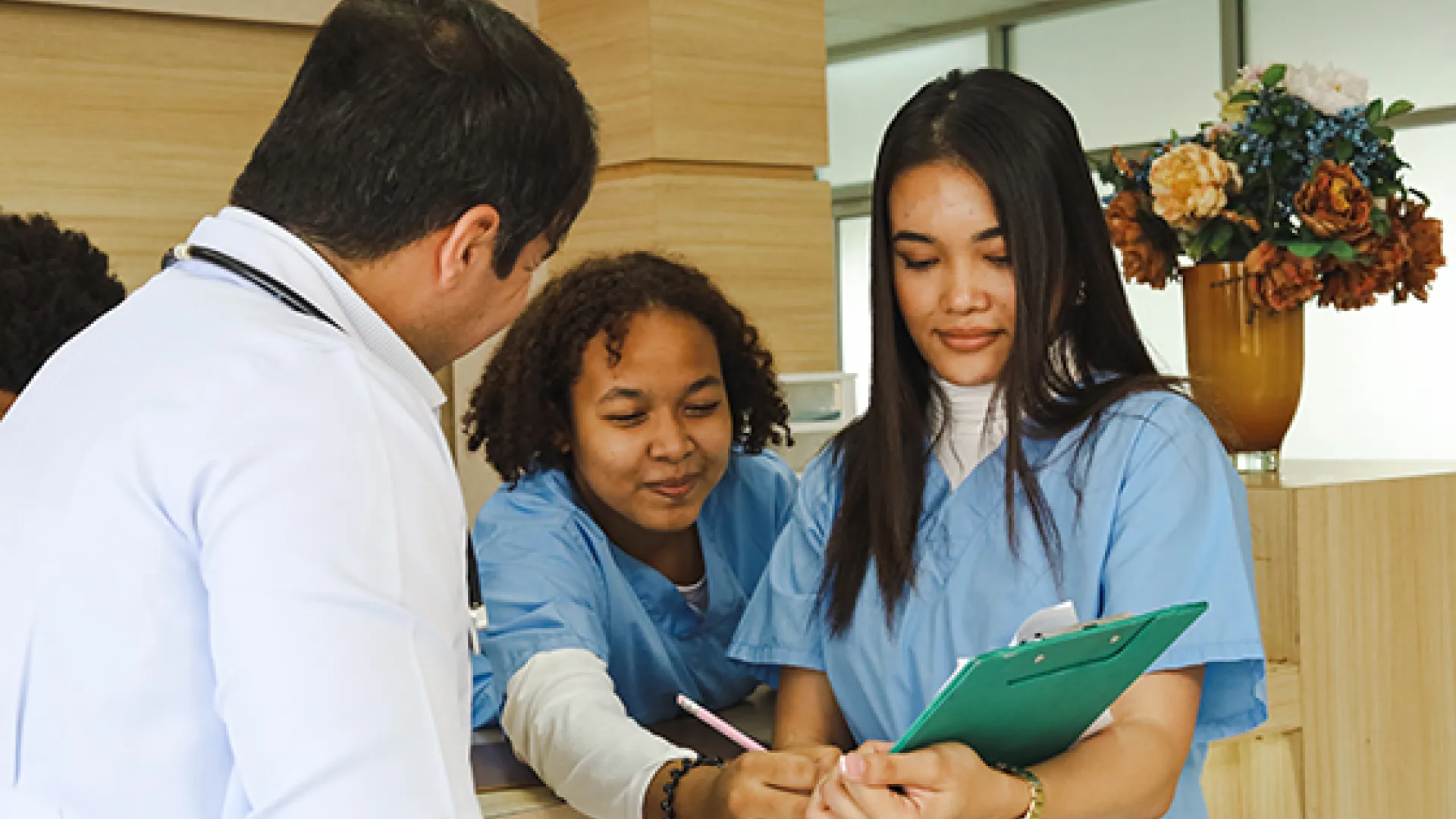 Health care trainee and supervisors
