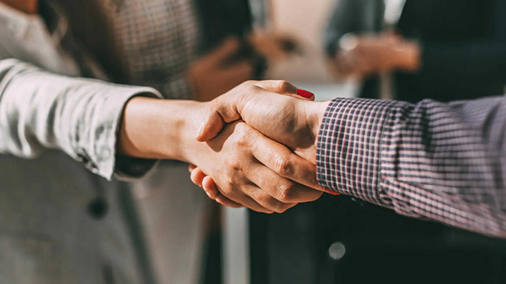 Shaking hands