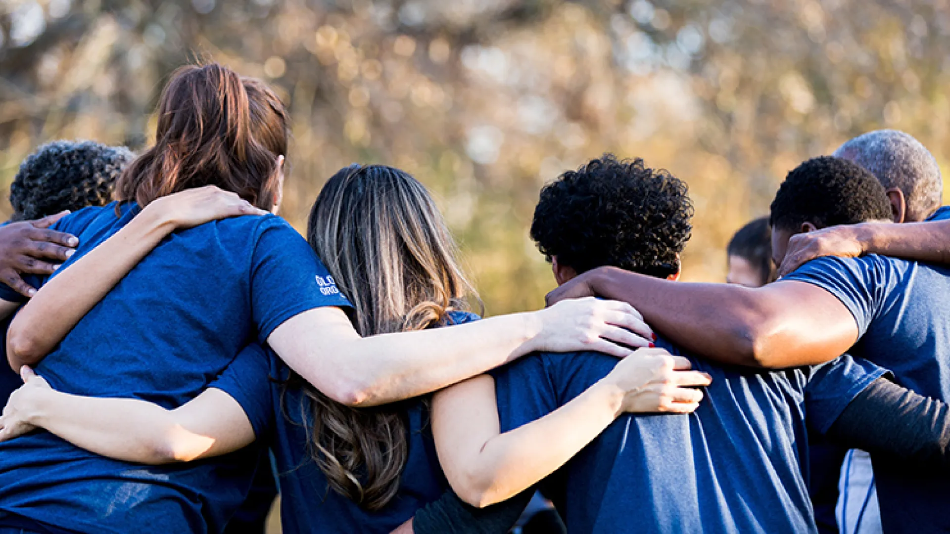 Teens in a huddle