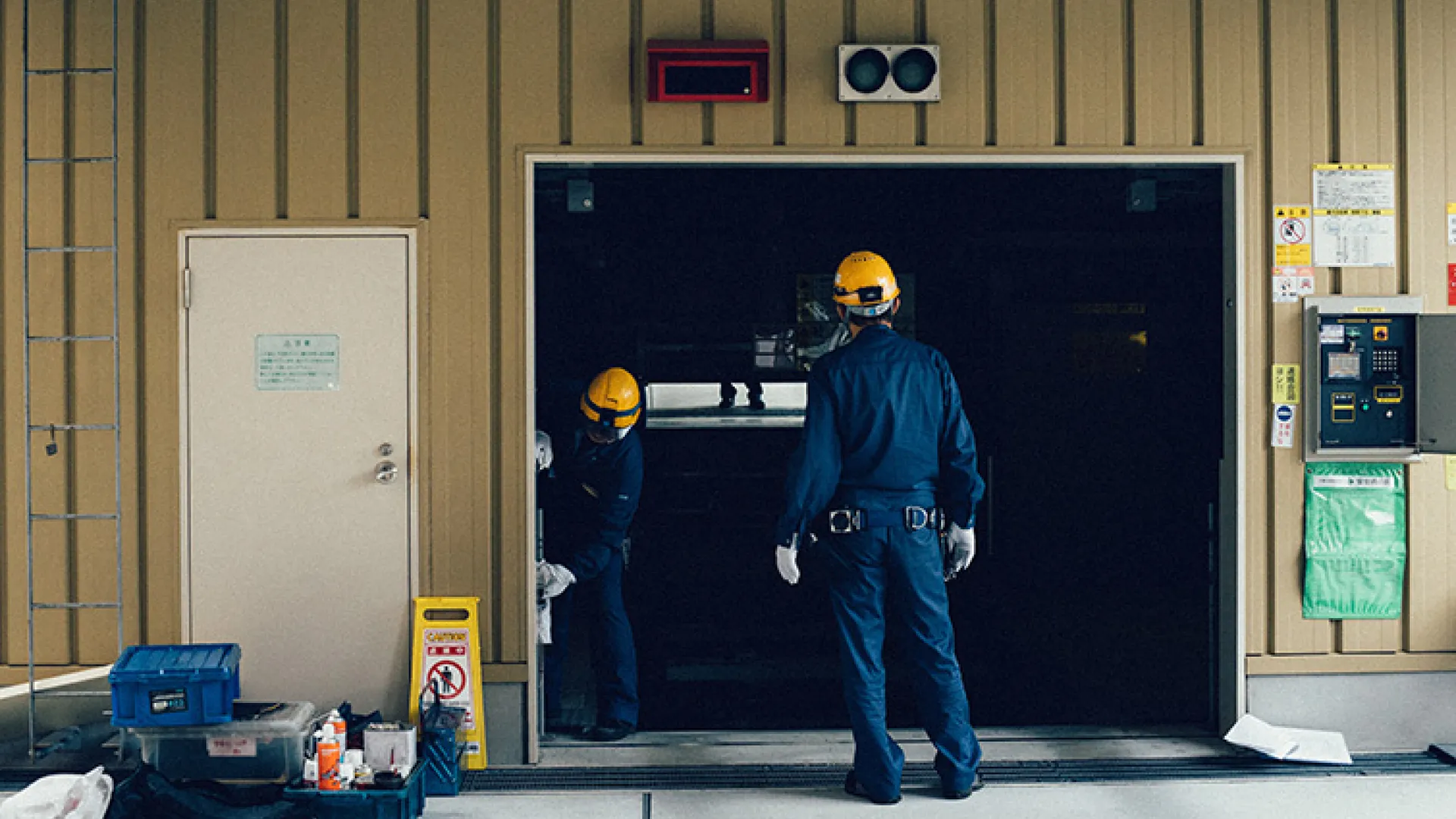 Workers in factory