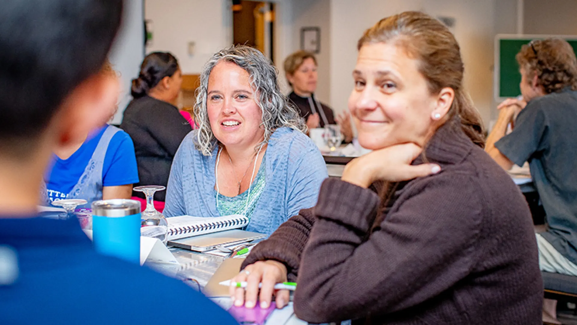Teachers working together