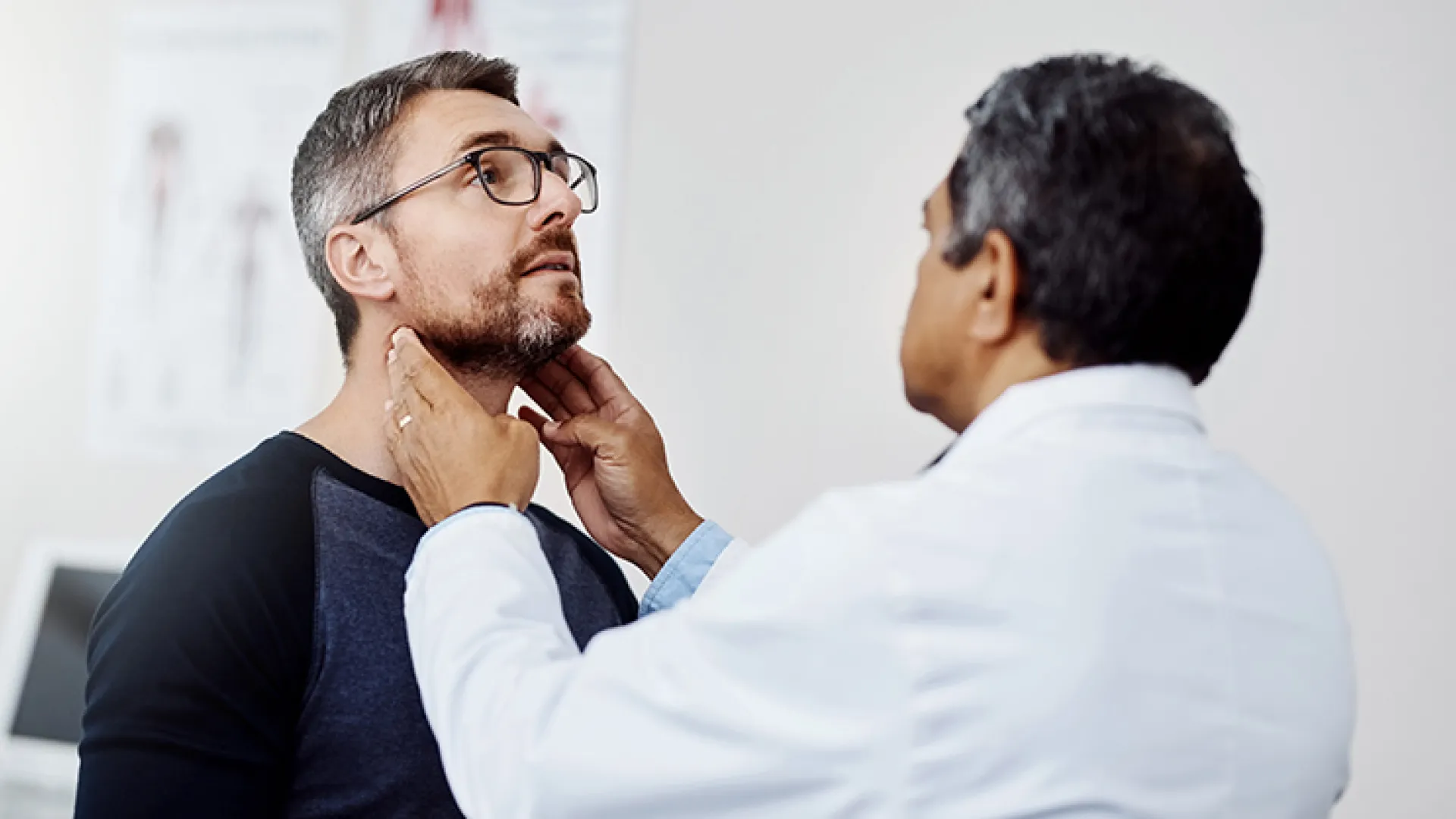 Doctor examining patient