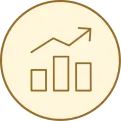 Icon depicting upward trend