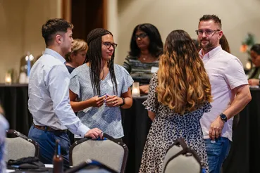 FNSI educators at a networking event