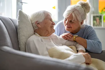 Family member with dementia patient