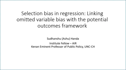 Potential outcomes webinar screenshot