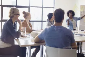 Researchers working together