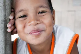 Smiling Philippine boy