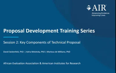 Proposal Development webinar screenshot