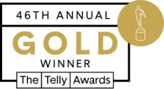 Telly Gold Award badge