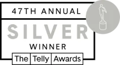 47th Telly silver award logo