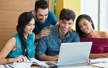 Image of group of college-age English learners