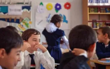 Student laughing 