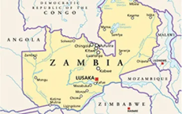 Map of Zambia 