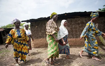 Nigerian women walking