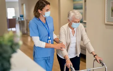 Nurse and patient