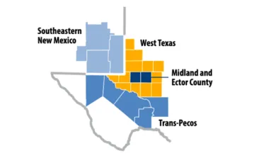 Graphic of Permian Basin area