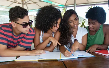 Group of international students
