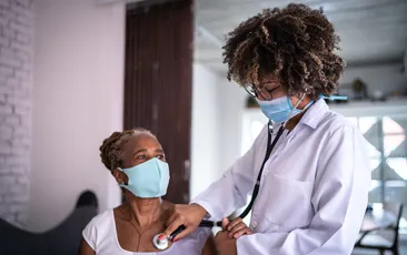 Doctor with patient 