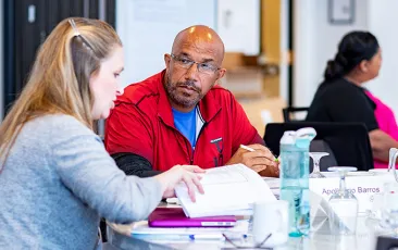 Teachers in discussion