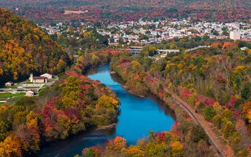 Colorful fall in Appalachian Mountains, Pennsylvania