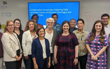 GTL Center staff with National Collaborative participants at an event