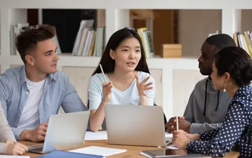 Multinational students in group learning