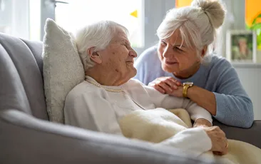 Family member with dementia patient