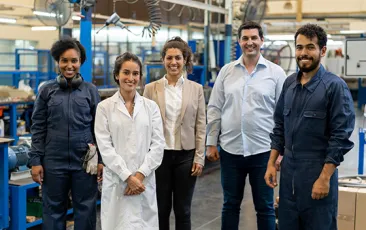 Workers in a factory