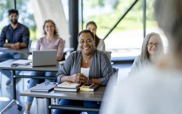 Adult education classroom