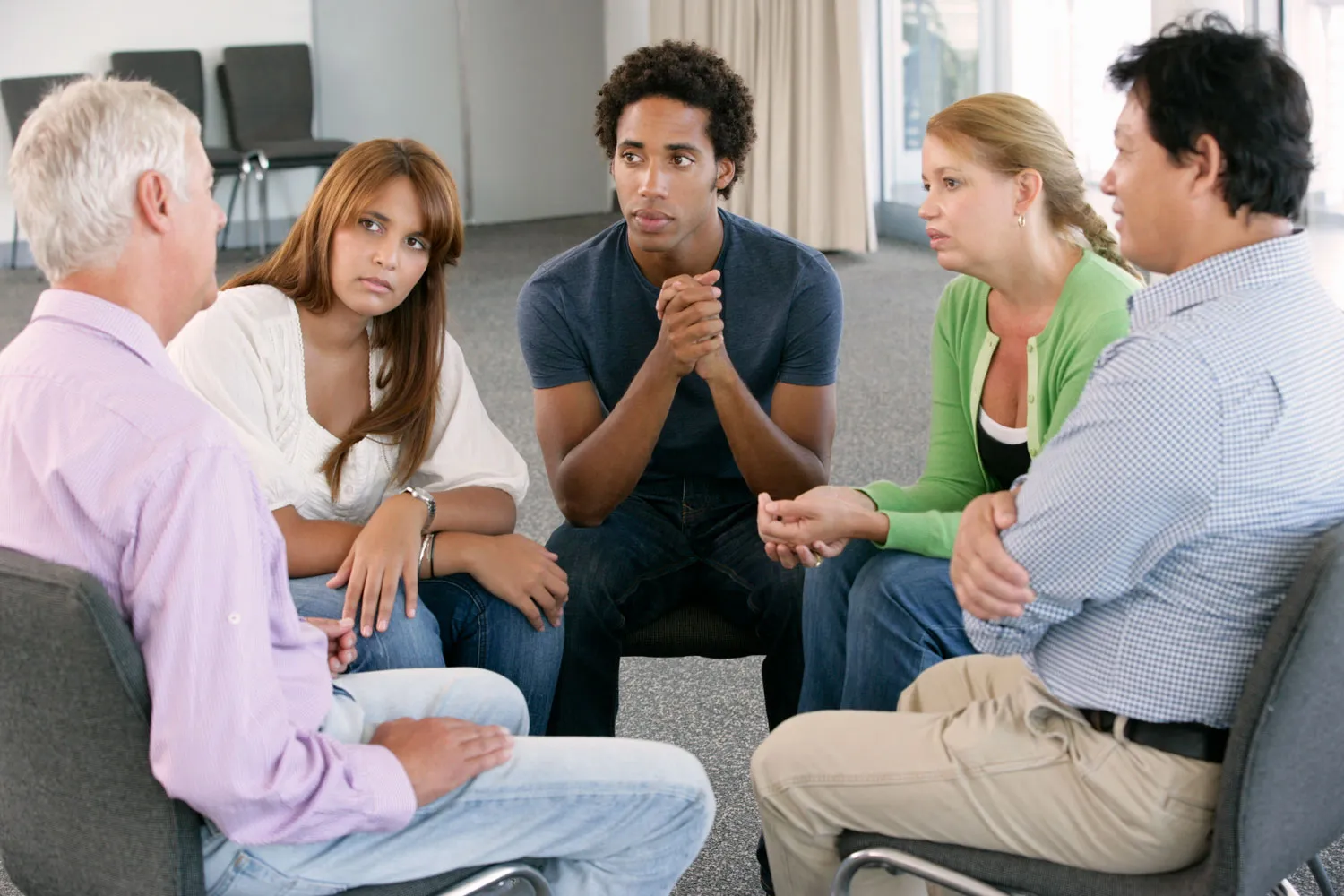 Diverse therapy group