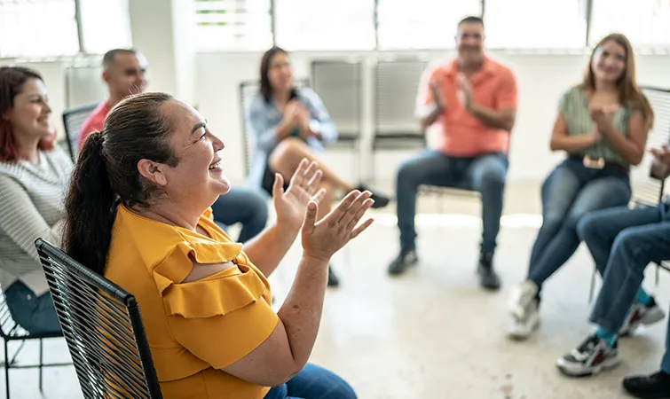Adults in a community group