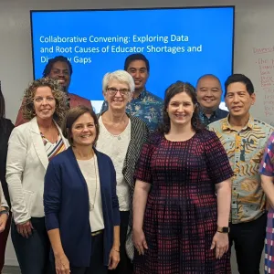 GTL Center staff with National Collaborative participants at an event