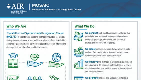 MOSAIC Learn more about infographic icon