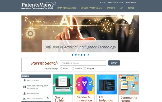 Image of patentsview.org