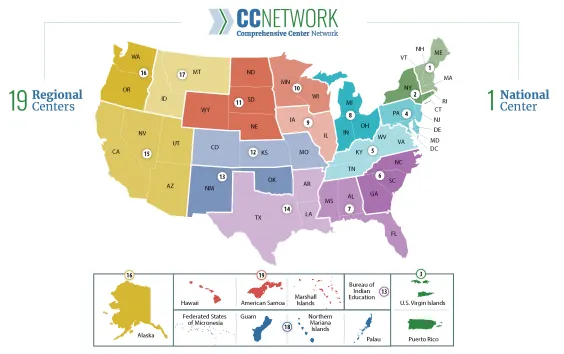 Map of US and Territories