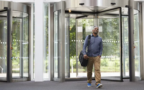 Worker returning to the office