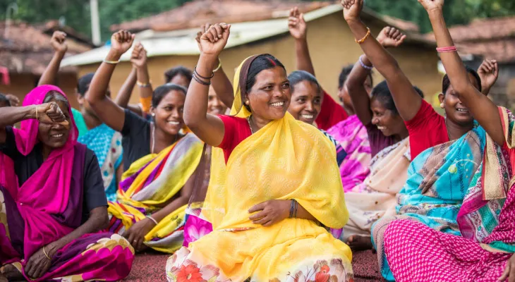 Women in an Indian self-help group