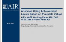 NAEP Analysis paper report cover