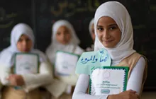 Image of young woman in headscarf