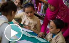 Egyptian children reading
