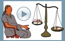 still image from whiteboard animation on senior's financial security