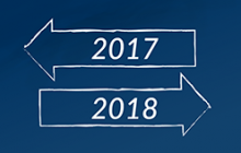 Image of arrows showing 2018 new year