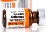 Bottle of naloxone